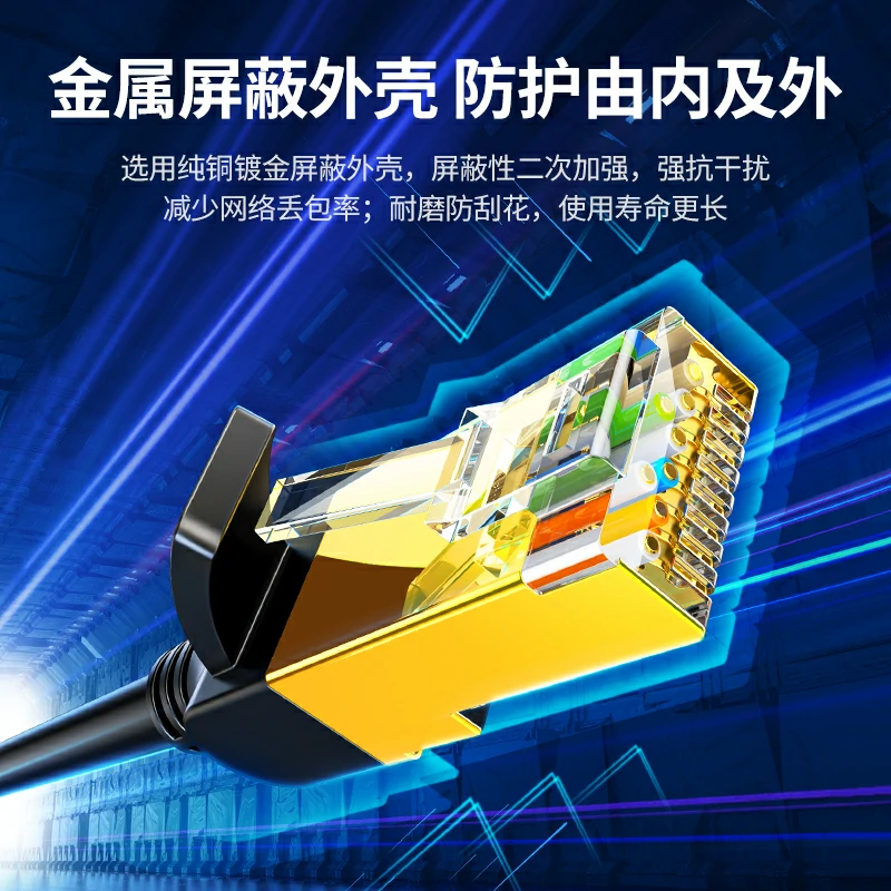 绿联七类网线，纯铜万兆网络宽带线