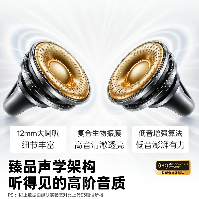 绿联HiTune S3 Plus开放式耳夹蓝牙耳机