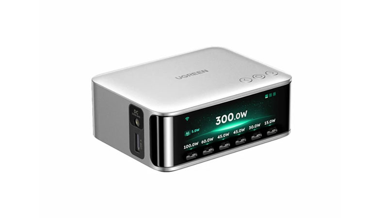绿联300W屏显桌面充电站(X783-75561)使用教程