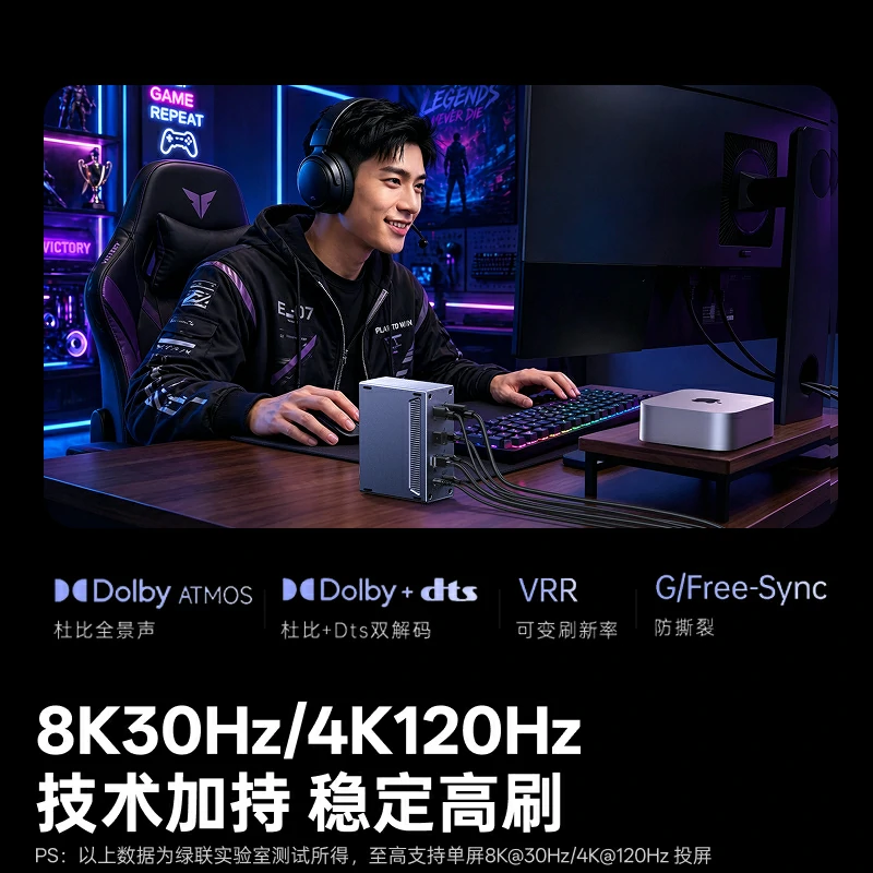 绿联13合1雷电4扩展坞40Gbps三屏异显
