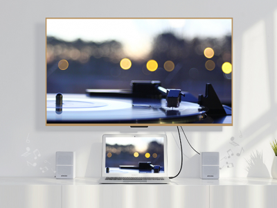 Mini DP线转HDMI线接电视怎么设置