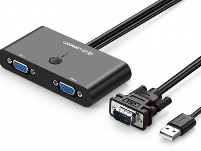 绿联VGA二进一出切换器使用教程丨MM126