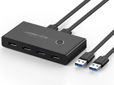 绿联USB3.0切换器二进四出视频教程丨30768