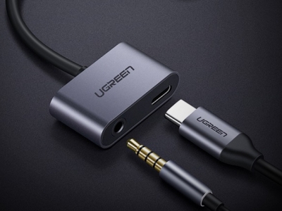 绿联Type-C转耳机充电二合一转换器操作视频教程