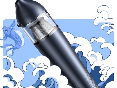 绿联推出手持便携式吸尘器，锦鲤仿生外观，治愈你的小洁癖