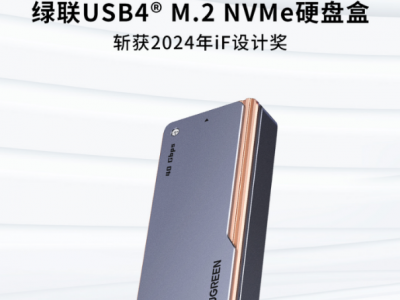 绿联USB4硬盘盒荣获2024德国iF设计大奖
