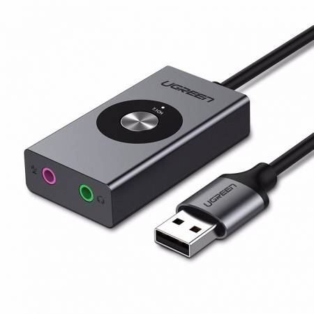 绿联USB7.1外置声卡，USB转耳机麦克风声卡