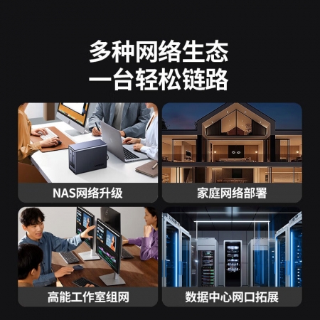 绿联2.5G六口交换机 支持VLAN/链路聚合 NAS集线器