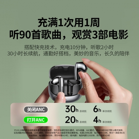 绿联HiTune H6 Pro蓝牙耳机 双色可选