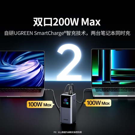 绿联 能量湃Pro 200W快充移动电源