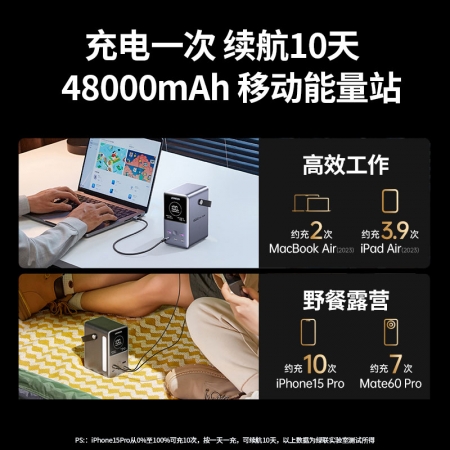 绿联 能量湃Pro 300W快充移动电源