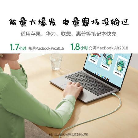 绿联x小龙格林 双C快充数据线 联名款