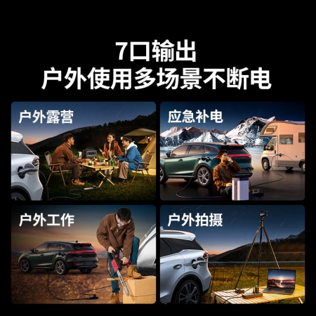 绿联新能源汽车放电枪 4kW 7口输出