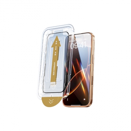 绿联iPhone 16Pro系列防爆膜 无尘舱极速贴合