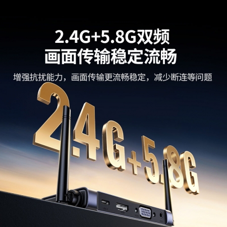 绿联USB+Type-C双接口 企业级无线投屏器