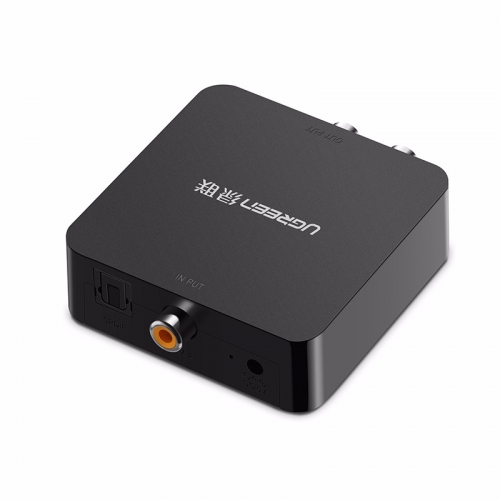 绿联数字光纤同轴音频转RCA+3.5转换器