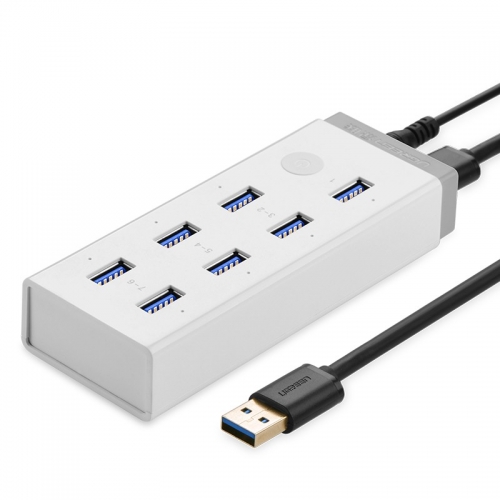 USB3.0HUB带电源7口高速扩展多接口集线器