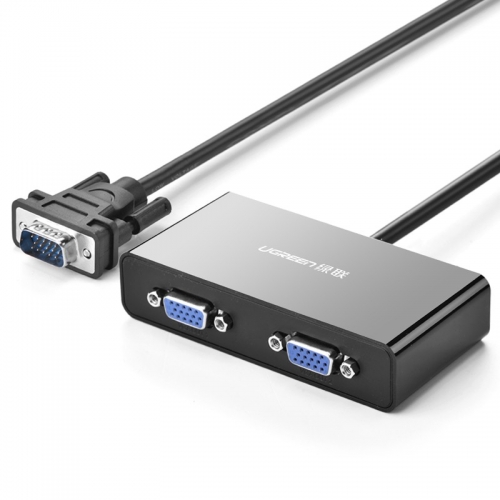 绿联VGA分配器vga一分二高清视频转换器