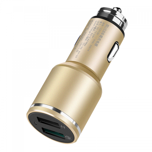 绿联车载充电器,双口QC3.0快充