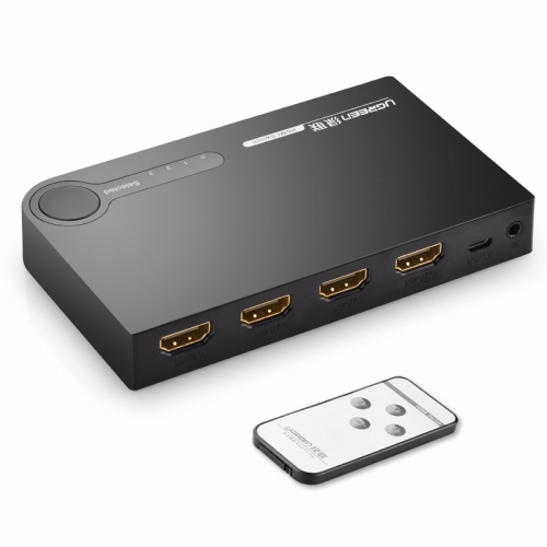 绿联HDMI切换器 3进1出遥控切换