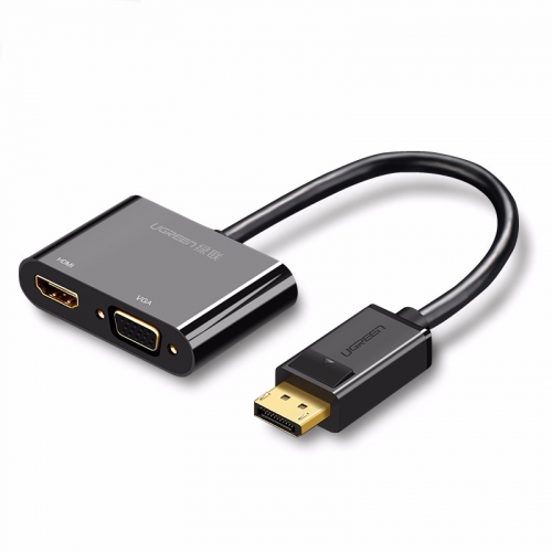 绿联DP转HDMI/VGA转换器，Displayport接电视投影仪4K高清转换器