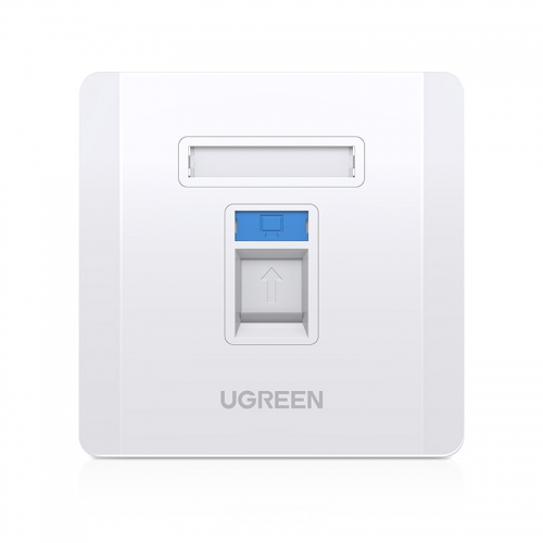 绿联86型网线面板插座盒RJ45光纤盒