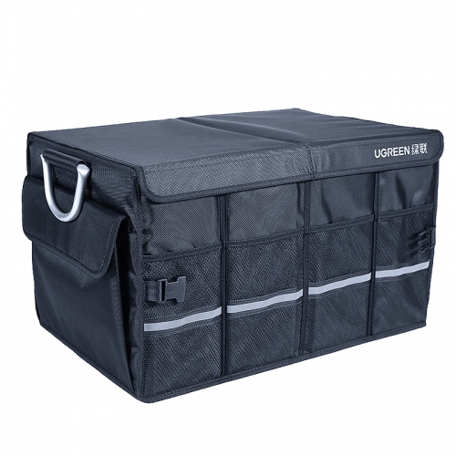 绿联汽车收纳箱，简易车载储物箱