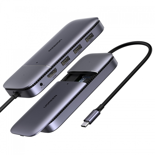 绿联Type-c扩展坞兼M.2固态硬盘盒