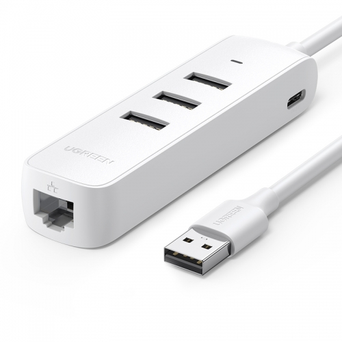 绿联USB转有线网卡+HUB分线器