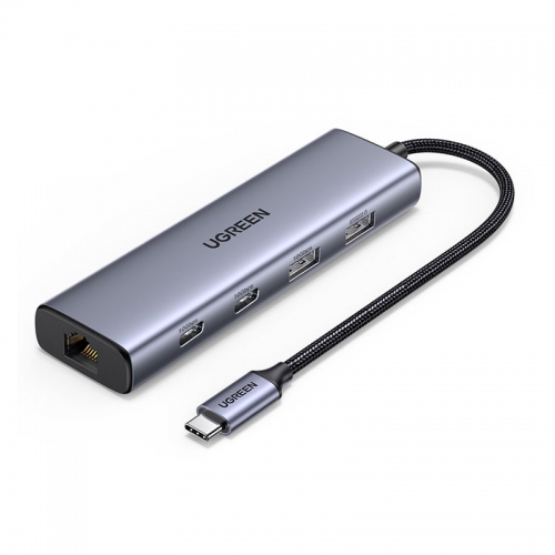 绿联USB Type-C 扩展坞千兆网卡多功能拓展坞