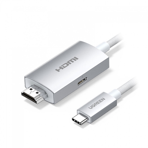 绿联Type-C转HDMI转换器，4K60Hz高清投屏，支持PD充电